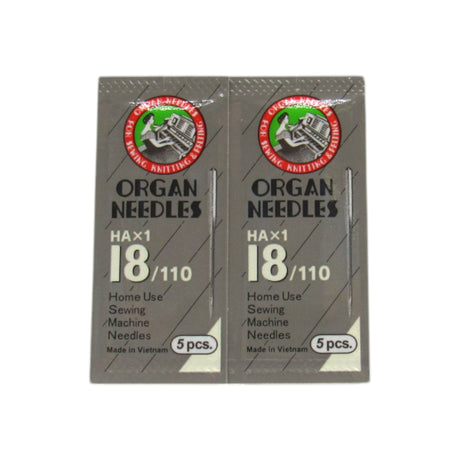 Organ Needles Sharp Point- 15X1 Available in size 9, 11, 12, 14, 16, 18, 20 - Central Michigan Sewing Supplies