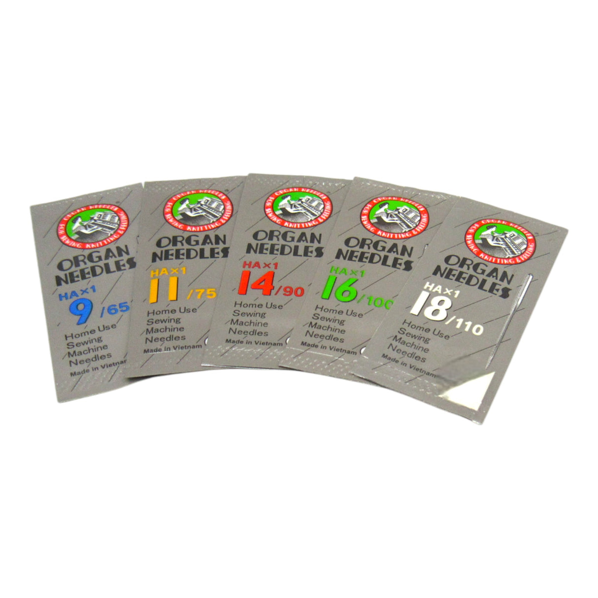 Organ Needles Sharp Point- 15X1 Available in size 9, 11, 12, 14, 16, 18, 20 - Central Michigan Sewing Supplies