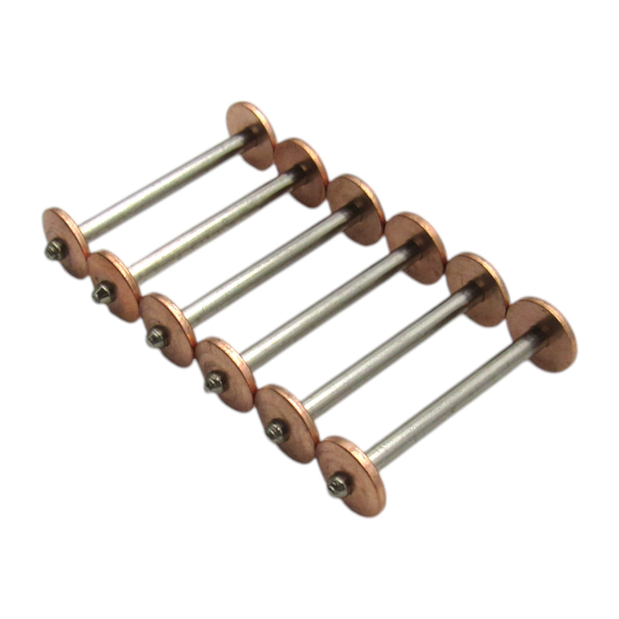 6 Long Metal Bobbins for Singer 27, 127, 28, 128 - Part #8228 - Central Michigan Sewing Supplies