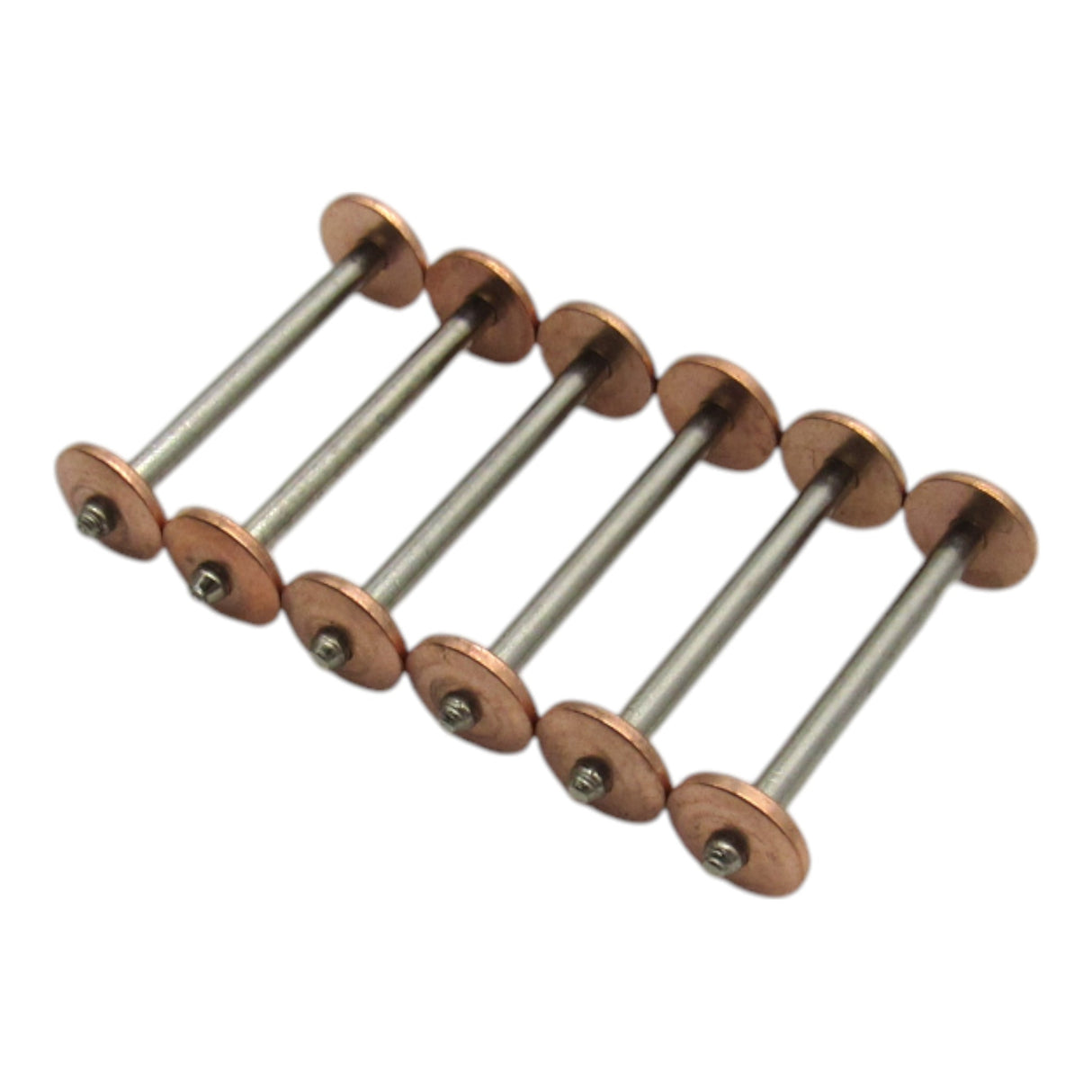 6 Long Metal Bobbins for Singer 27, 127, 28, 128 - Part #8228 - Central Michigan Sewing Supplies