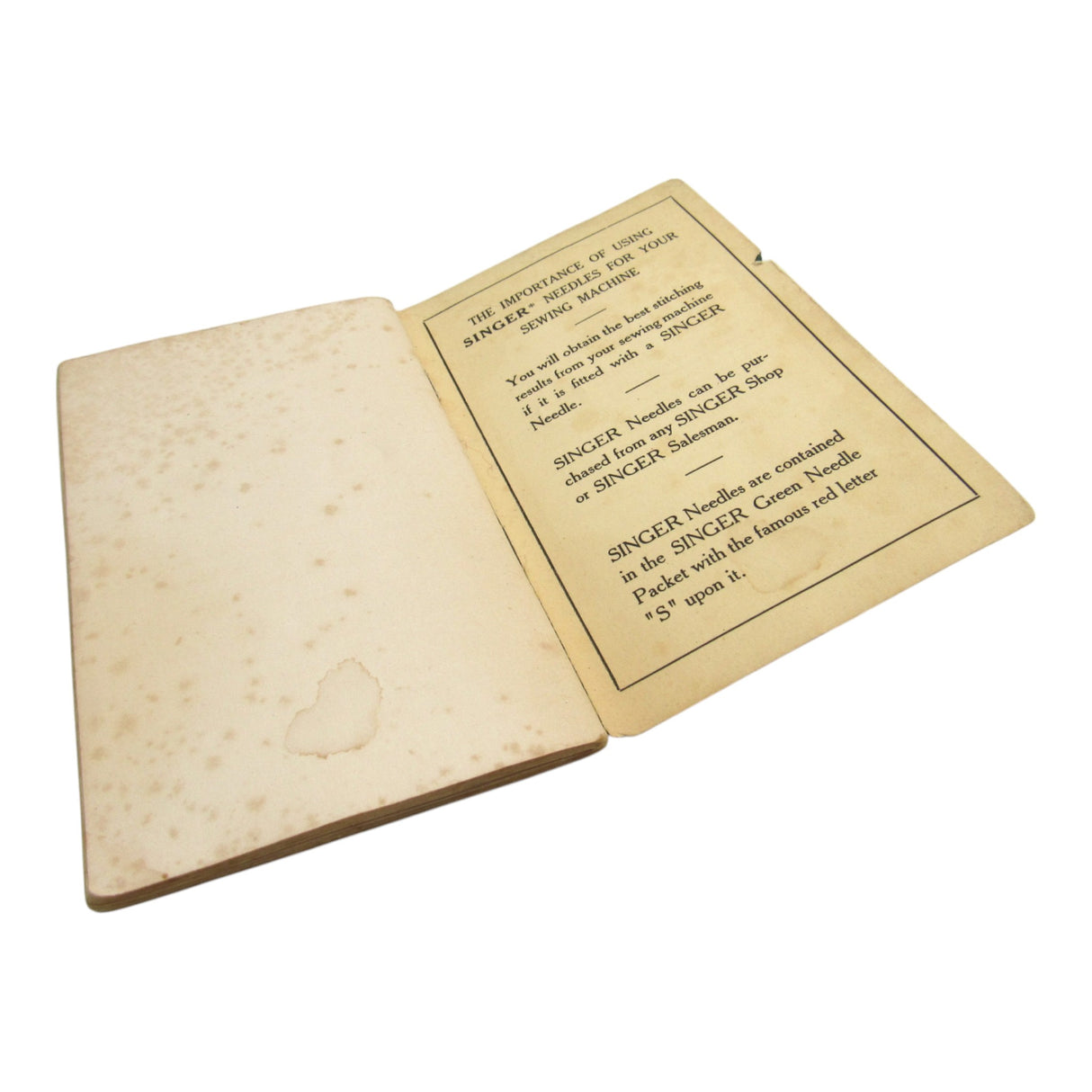 Vintage Original Singer Sewing Machine Model 128-23 Instruction Manual - Central Michigan Sewing Supplies