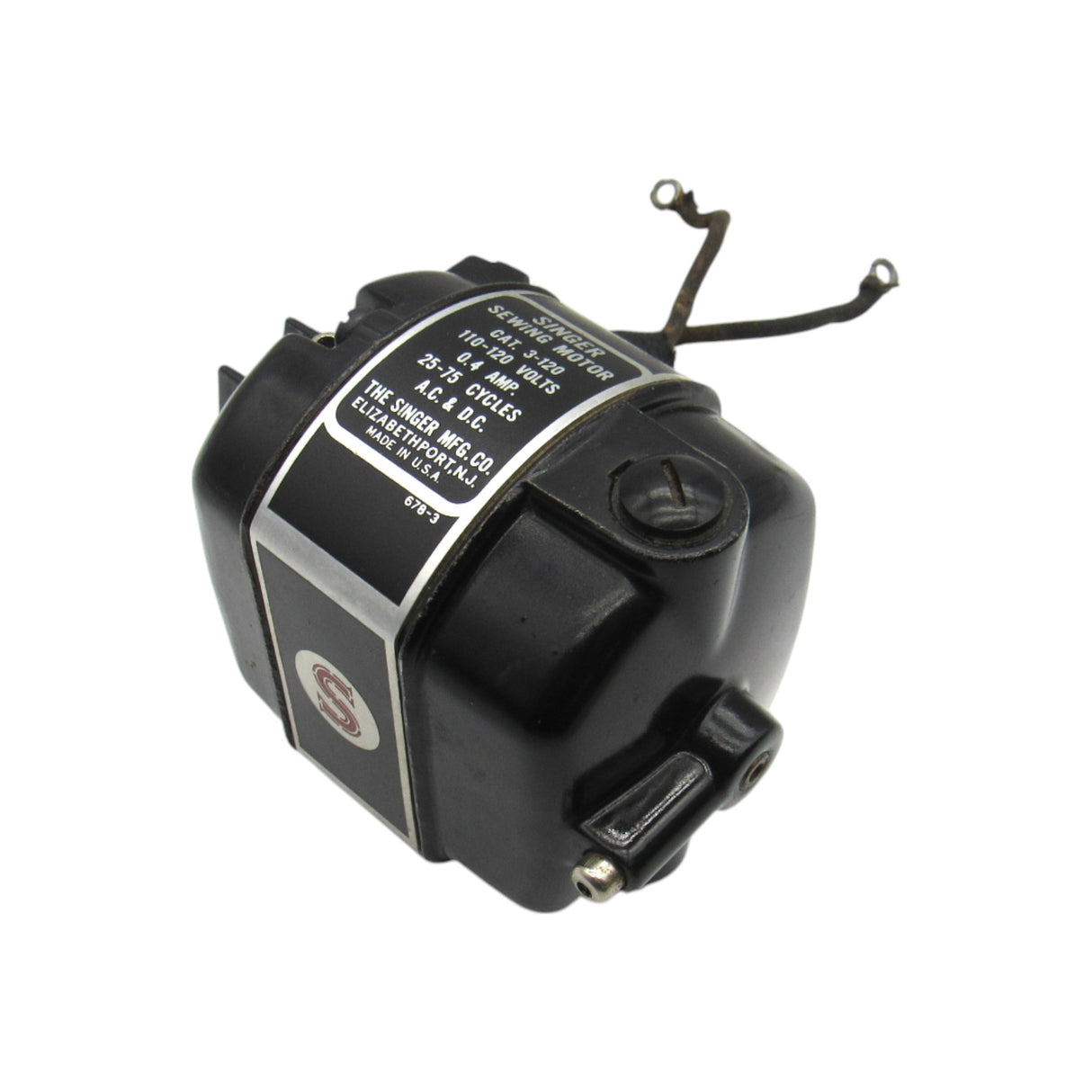 Singer Model 221 Featherweight Motor 100-110V 0.4 AMP cat 3-120 - Central Michigan Sewing Supplies