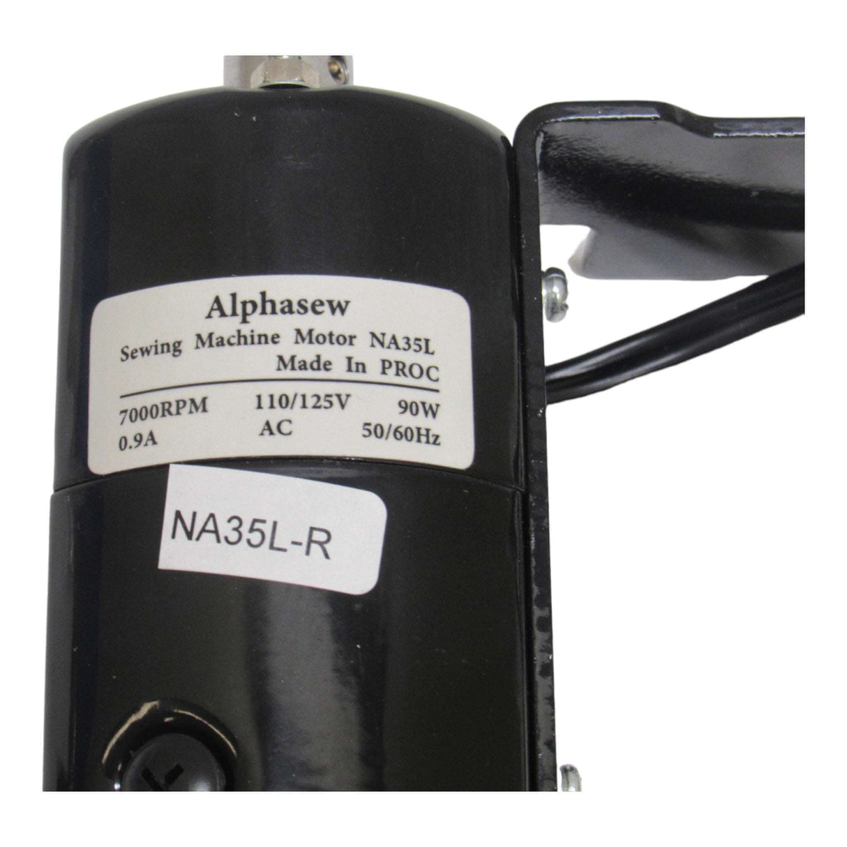 Alphasew Sewing Machine Motor Clockwise Rotation 7000 Rpm .9 Amp L-Bracket - Central Michigan Sewing Supplies