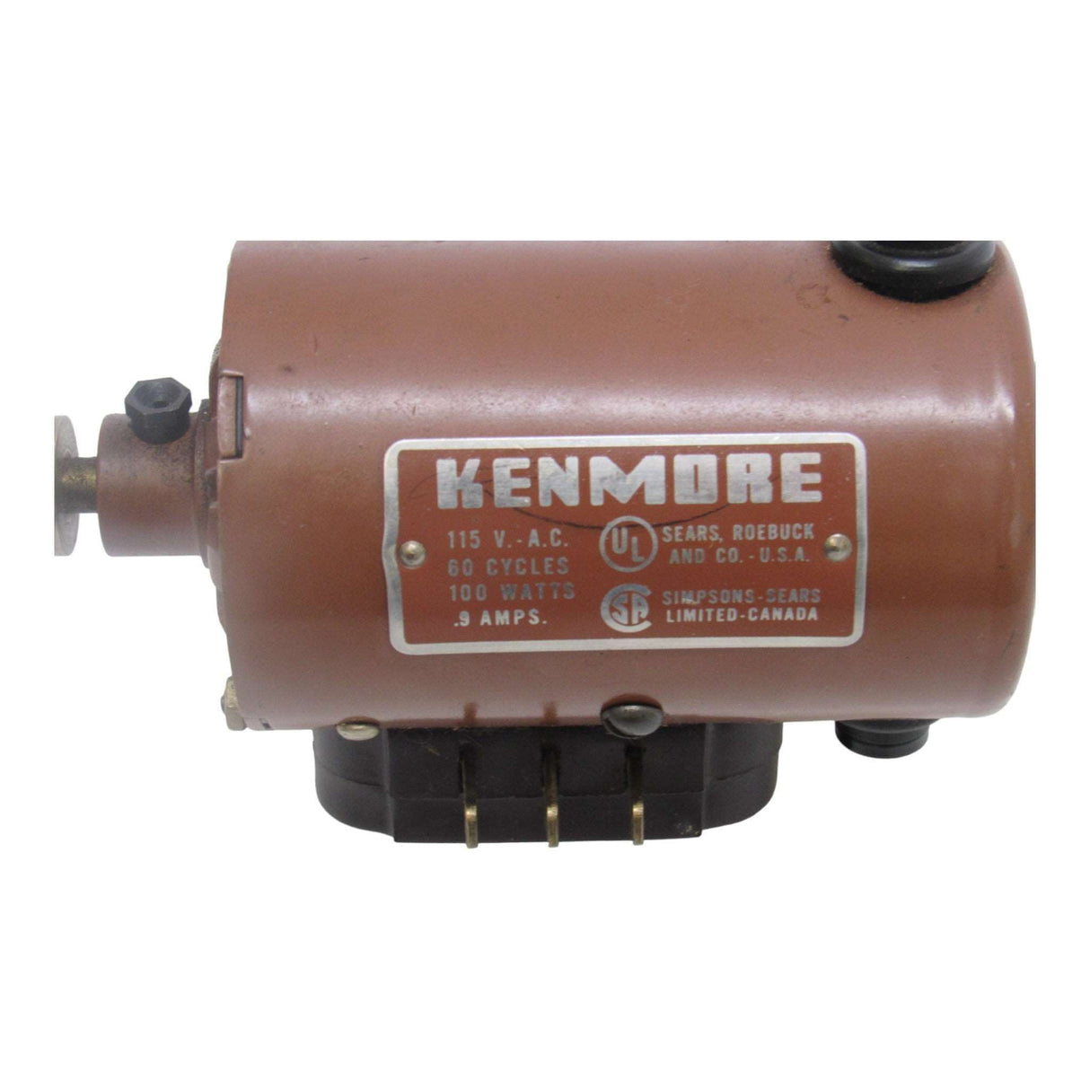 Original Motor - Fits Kenmore Sewing Machine Model 117.840 & 117.841 - Central Michigan Sewing Supplies