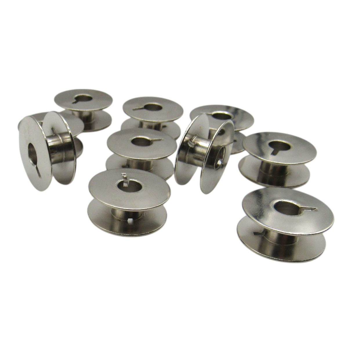 (10) Metal One Piece Bobbins L-Style - Part # 761094104 - Central Michigan Sewing Supplies