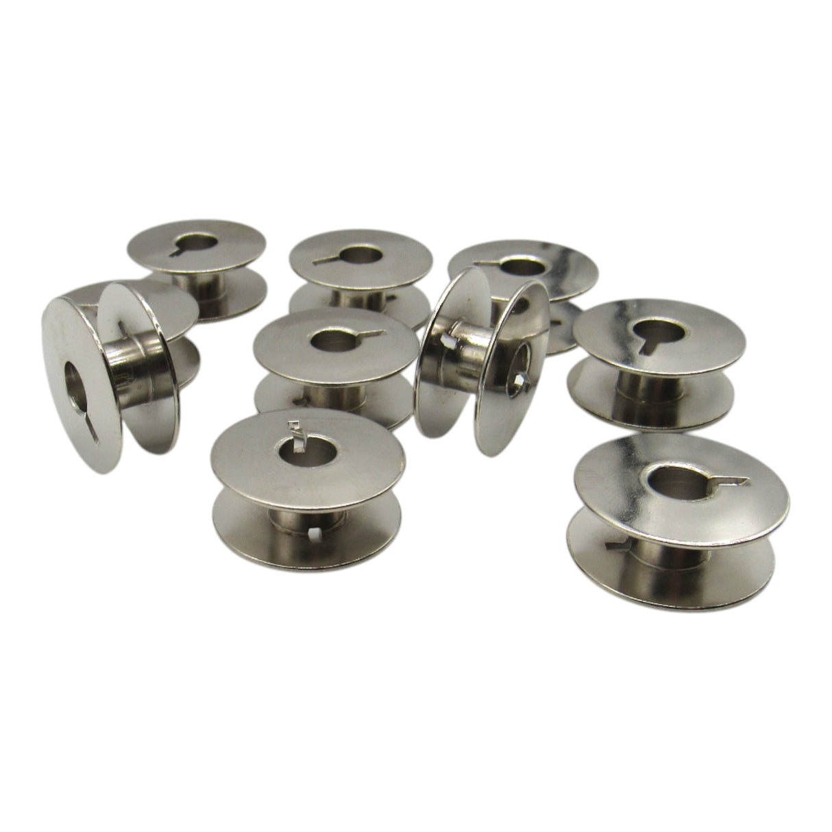 (10) Metal One Piece Bobbins L-Style - Part # 761094104 - Central Michigan Sewing Supplies