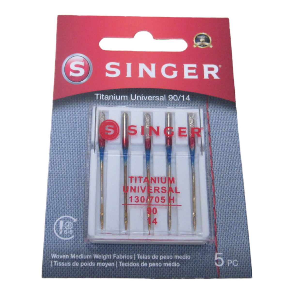 Sewing Machine Needles - Singer Brand Red #2020T - Titanium Point 5 pack - Central Michigan Sewing Supplies