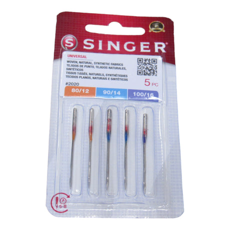 Sewing Machine Needles - Singer Brand Red #2020 - Sharp Point 5 pack - Central Michigan Sewing Supplies