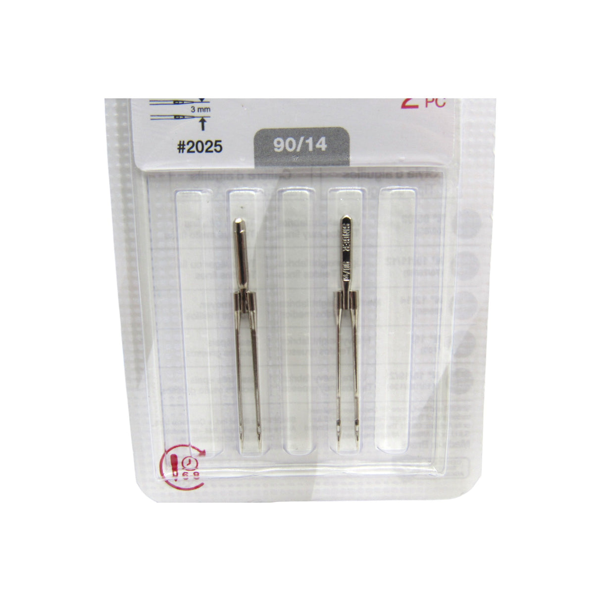Sewing Machine Twin Needles - Singer Brand 3 mm Wide - Size 12 or 14 - Central Michigan Sewing Supplies