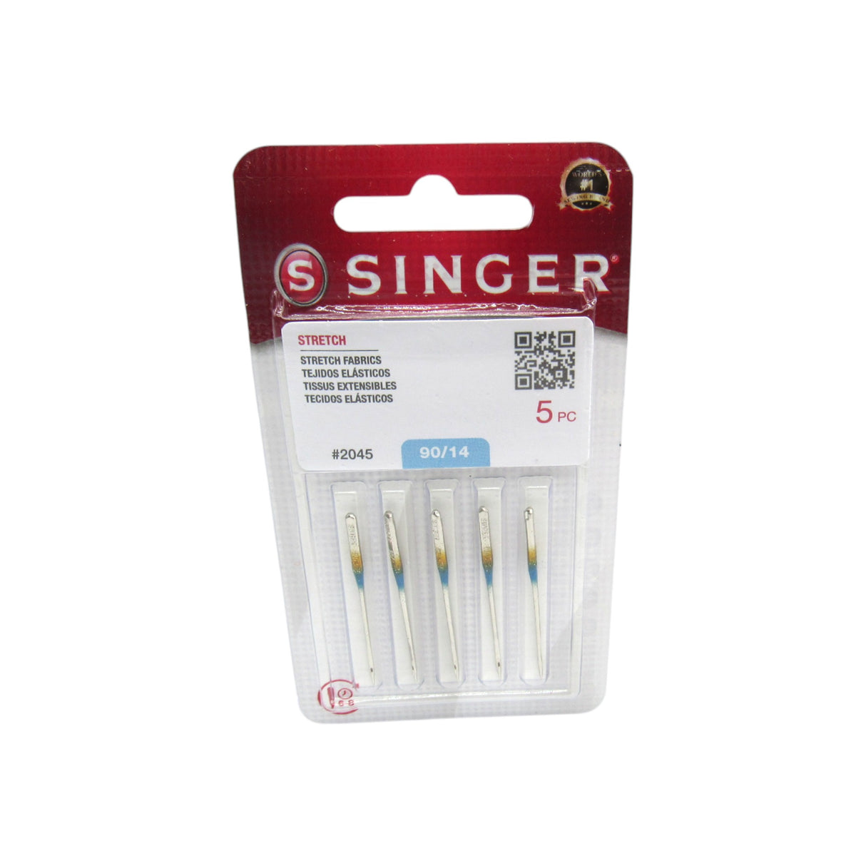 Machine Needles - Singer Brand Yellow #2045 Available in Size 12, 14, 16 Ball Point - Central Michigan Sewing Supplies
