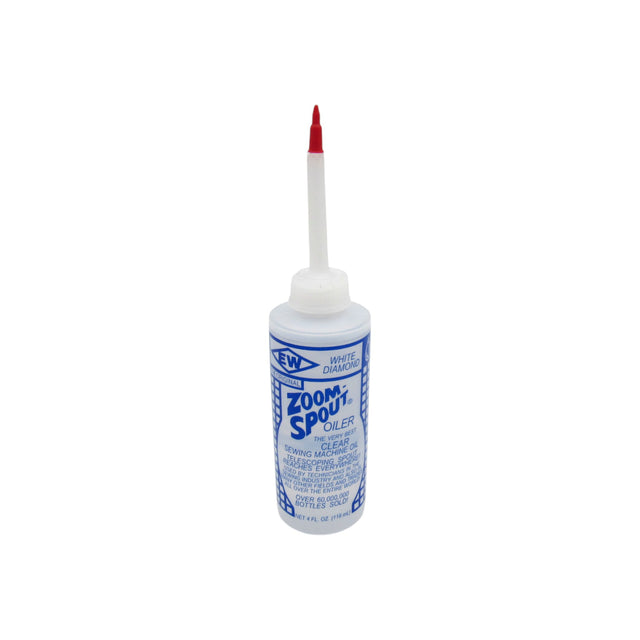 Zoom Spout-Lily White Oilier - 4 oz Telescoping Spout Lubricant - Central Michigan Sewing Supplies