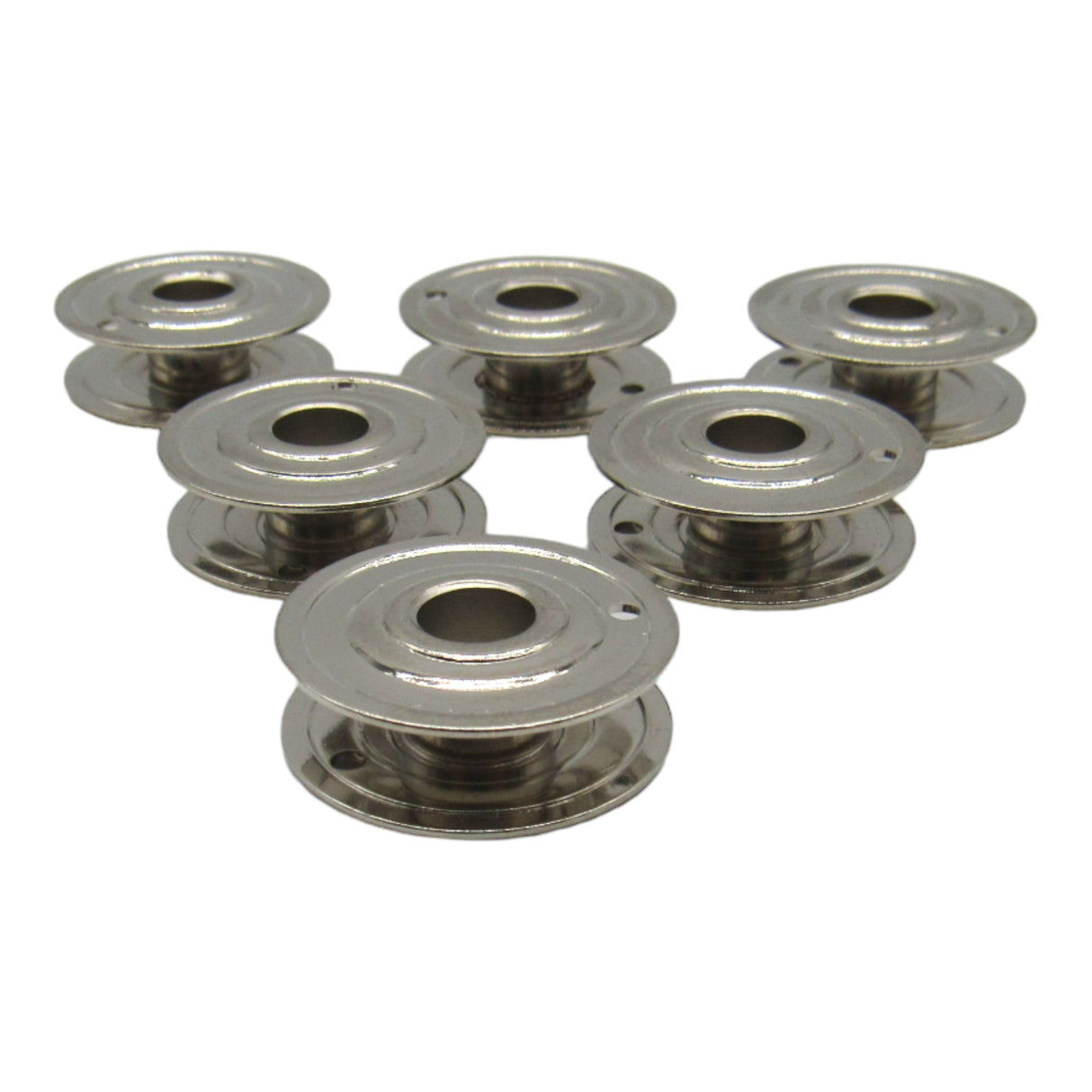 6 Metal Rotary Bobbins for Kenmore 117, White - Part #744 - Central Michigan Sewing Supplies