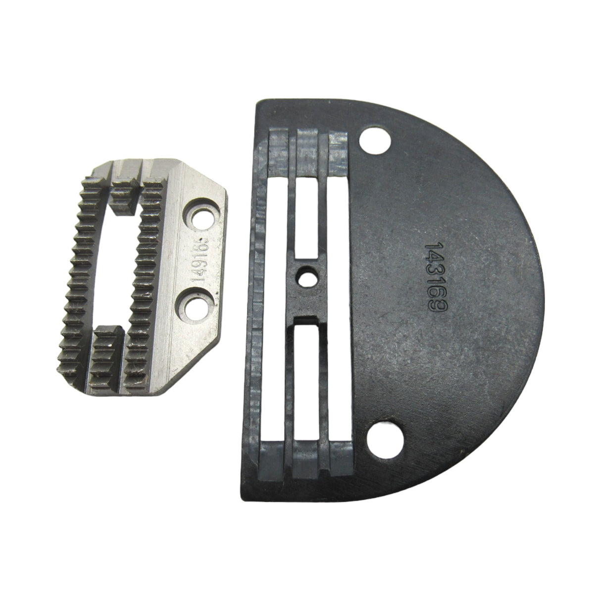 Needle Plate & Feed Dog Set Singer # 149165 & 143169 heavy duty work - Central Michigan Sewing Supplies