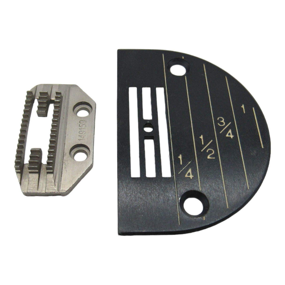 Needle Plate & Feed Dog Set Singer # 149159 & 20160 medium duty work - Central Michigan Sewing Supplies