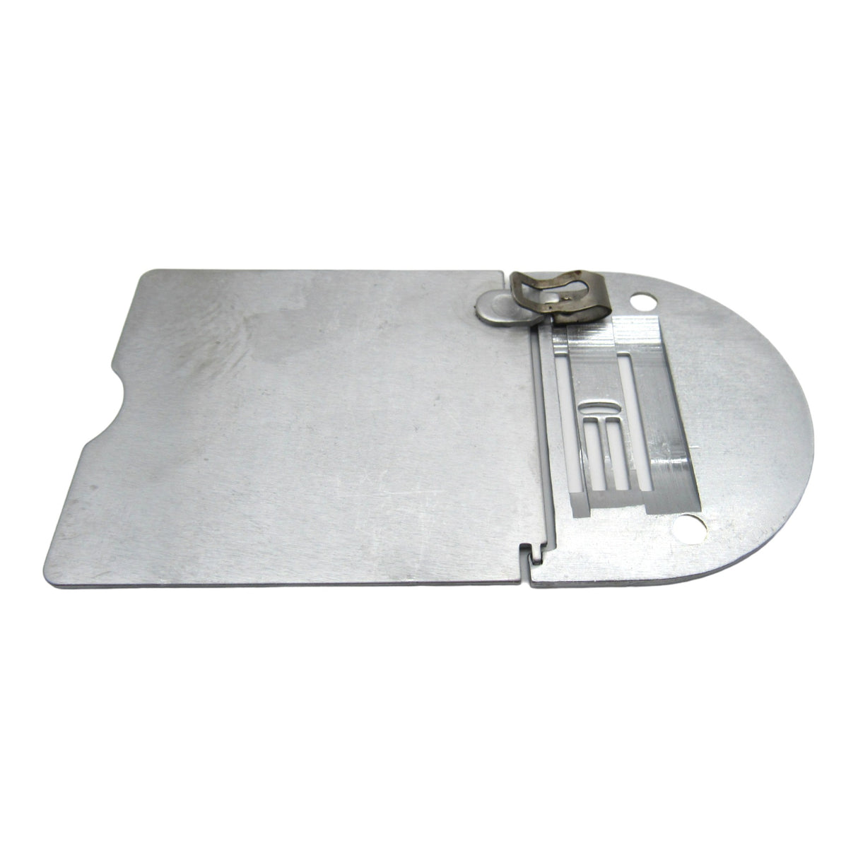 White Sewing Machine ZigZag Needle Plate With Hinged Bobbin Cover Fits Many Side Loading - Central Michigan Sewing Supplies