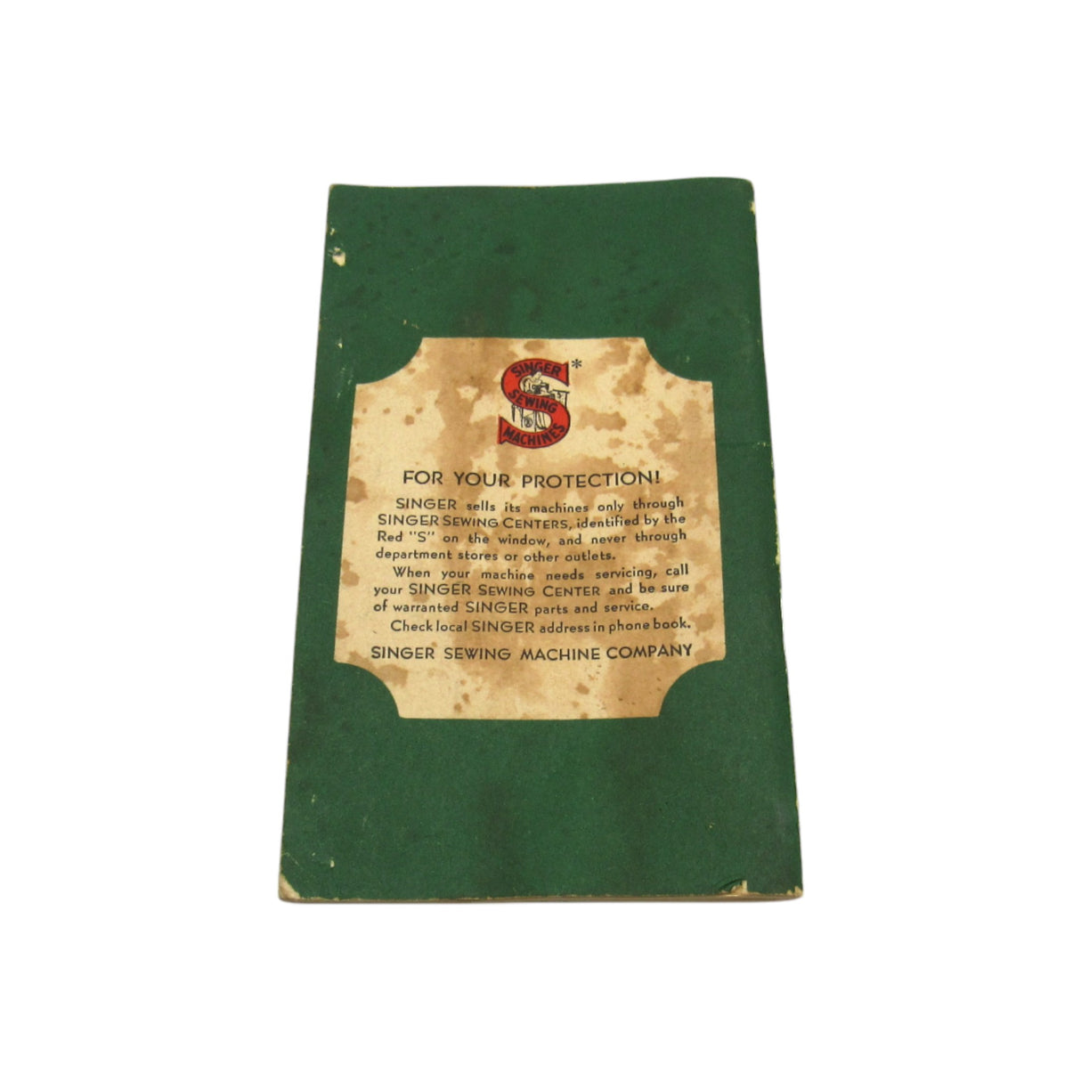 Vintage Original Singer Sewing Machine Model 201-2 Instruction Manual - Central Michigan Sewing Supplies