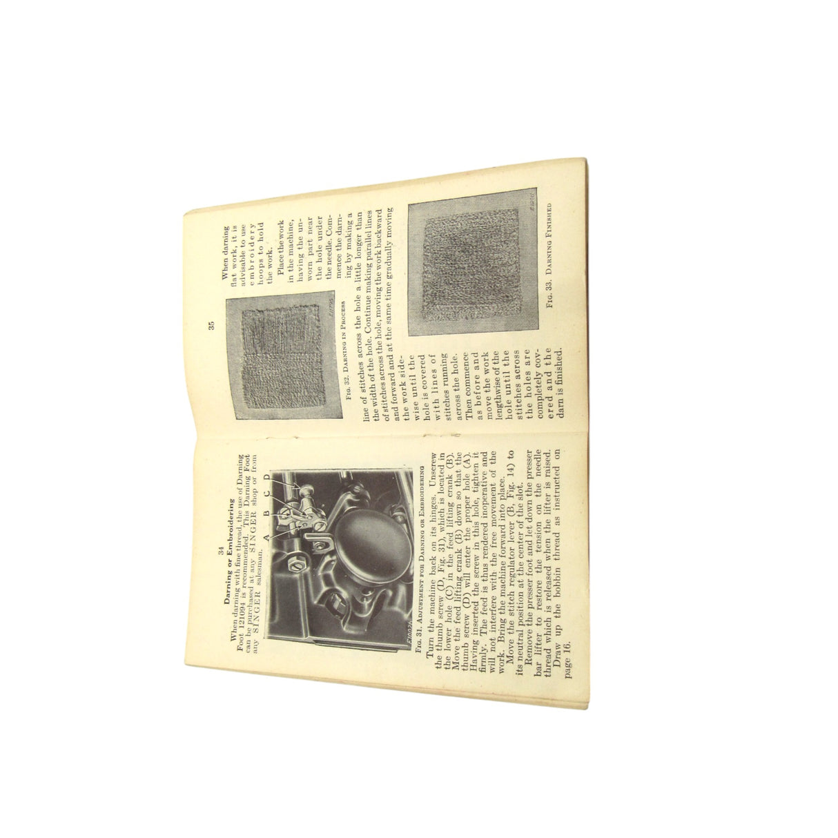 Vintage Original Singer Sewing Machine Model 201-2 Instruction Manual - Central Michigan Sewing Supplies