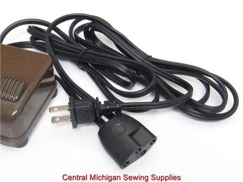 NECCHI Sewing Machine Foot Control With New Cord - Central Michigan Sewing Supplies