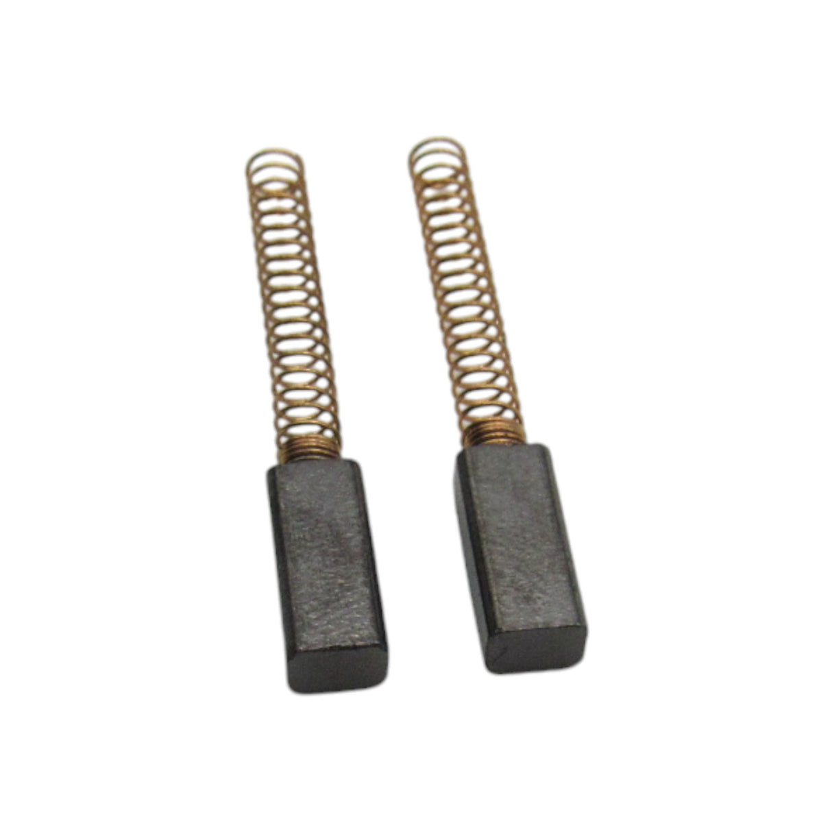 (2) Carbon Motor Brushes Medium Size with Springs 4 mm x 3.5 mm x 13 mm - Part # YM4013-P - Central Michigan Sewing Supplies