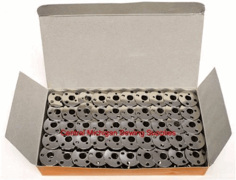 100 ct Class 66 Metal Bobbins - Singer Part # 172222 - Central Michigan Sewing Supplies