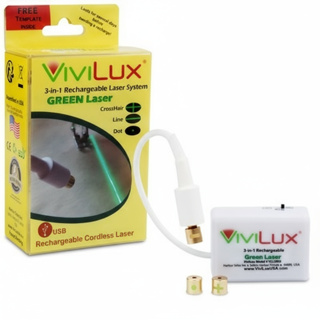 ViviLux 3-in-1 Rechargeable Laser Sewing Guide System