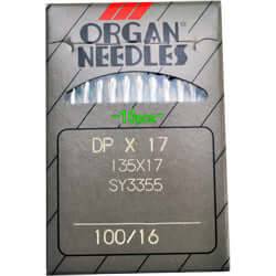 Organ Industrial Sewing Machine Needles STANDARD POINT 135x17, DPx17  Availabe in Size 14, 16, 18, 20, 21, 22, 24 Fits Singer Models 111W, 111G,  211W, 