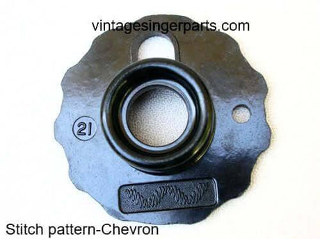 Original Singer Top Hat Cam # 21 Chevron 174547 Fits Models 401, 403, 411, 431, 500, 503, 600 series - Central Michigan Sewing Supplies