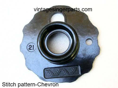 Original Singer Top Hat Cam # 21 Chevron 174547 Fits Models 401, 403, 411, 431, 500, 503, 600 series - Central Michigan Sewing Supplies