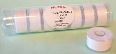 Prewound Bobbins - Class 15 - Cotton - White - Central Michigan Sewing Supplies