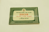Vintage Original Singer Sewing Machine Model 66-16 Instruction Manual - Central Michigan Sewing Supplies