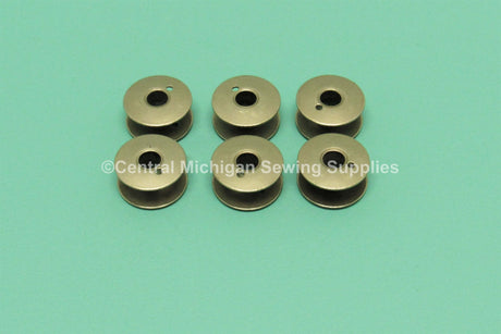 Vintage Original Class 66 Metal Bobbins Set of 6 Fits Singer Models 66, 99, 201, 401, 403, 404, 500, 503 - Central Michigan Sewing Supplies