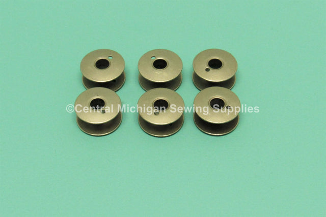 Vintage Original Class 66 Metal Bobbins Set of 6 Fits Singer Models 66, 99, 201, 401, 403, 404, 500, 503 - Central Michigan Sewing Supplies