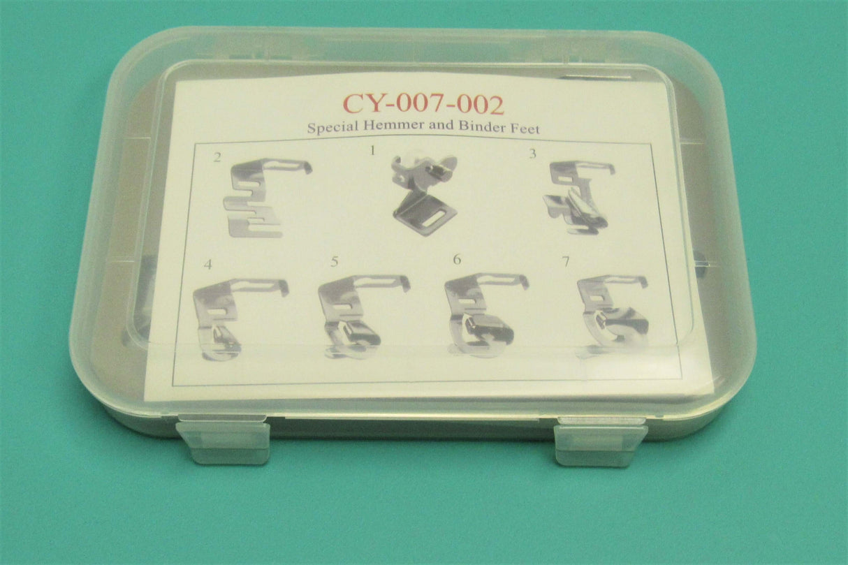 Special Hemmer Feet and Binder Set- Fits Most Low Shank ZigZag Sewing Machines - Central Michigan Sewing Supplies