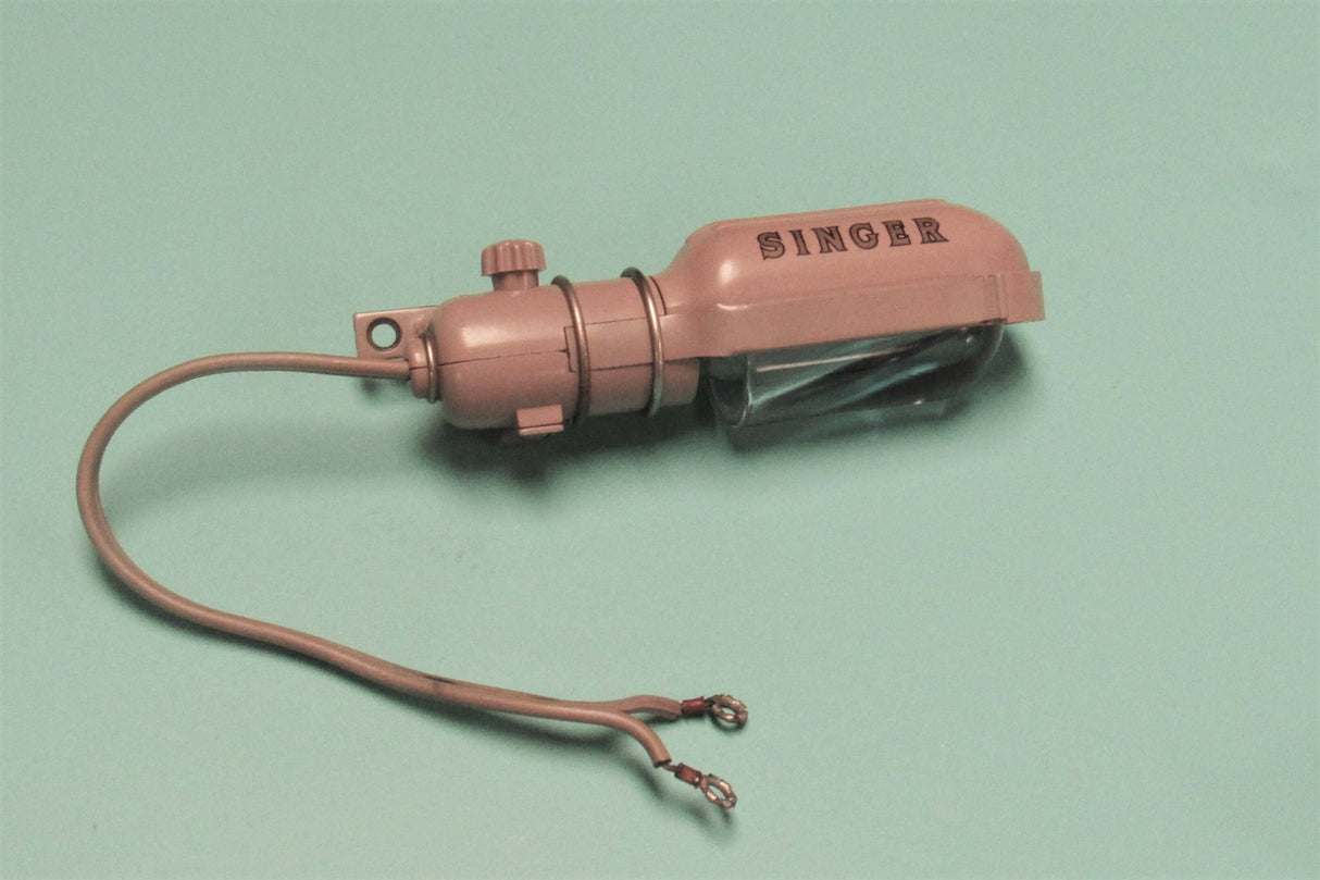 Vintage Original Singer Light Fixture Complete Fits Model 306 (Tan) - Central Michigan Sewing Supplies