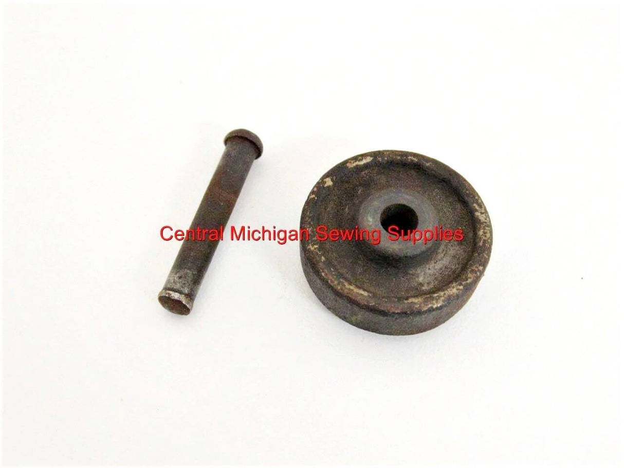 Vintage Original Singer Sewing Machine Treadle Cabinet Caster / Wheel - Central Michigan Sewing Supplies