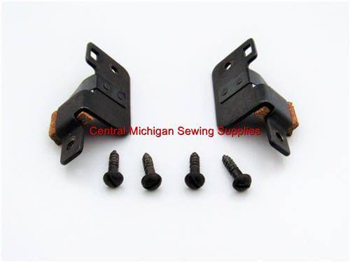 Vintage Original Singer Model 301A Front Cabinet Clips For Cradle Part number 136412 & 136413 - Central Michigan Sewing Supplies
