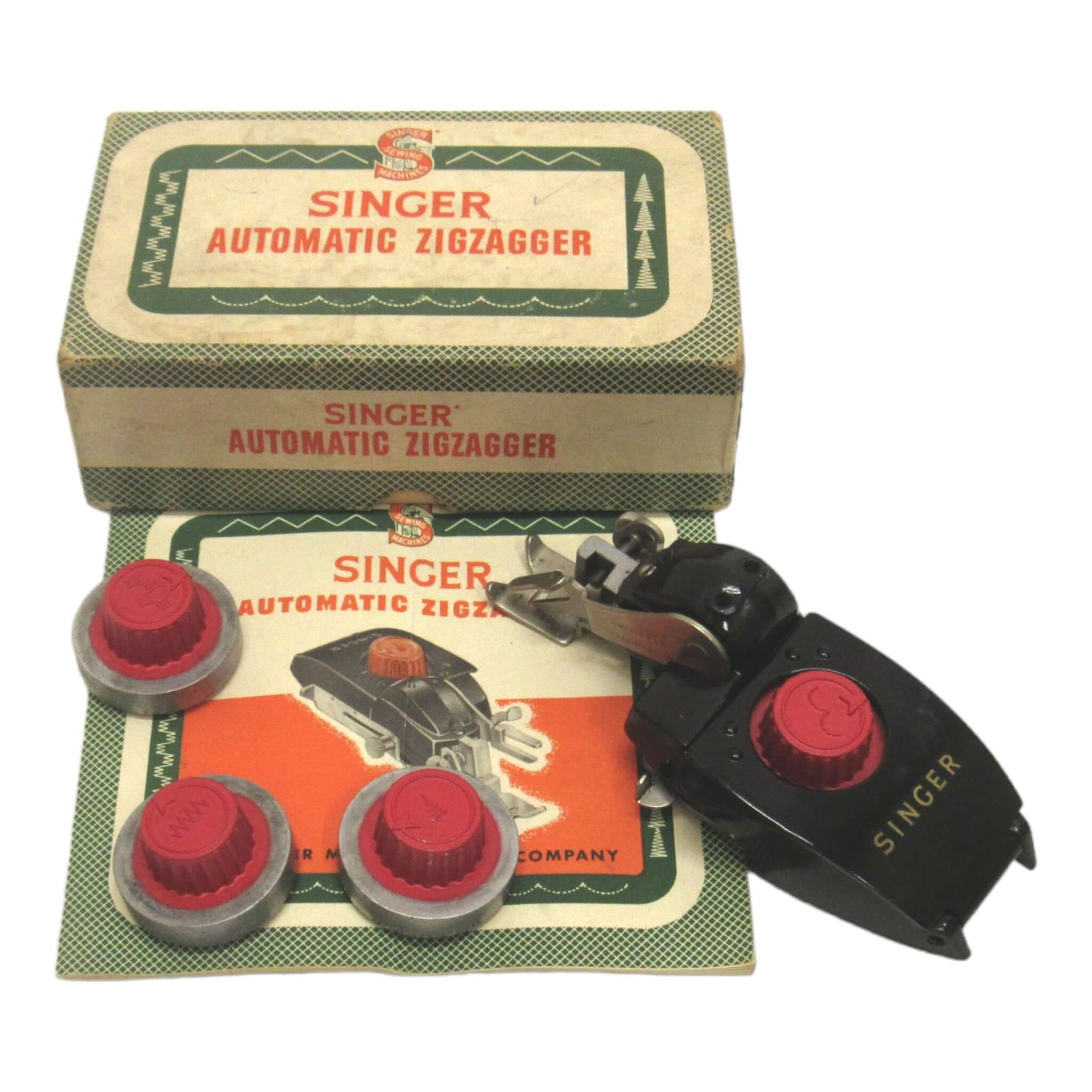 Singer Sewing Machine Low Shank Automatic Zigzagger Attachment in