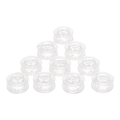 (10) Plastic One Piece Bobbins- Brother Part # 136492-001