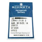 Schmetz Needles 10 Pack 206x13 Available in Size 12 & 14 - Central Michigan Sewing Supplies