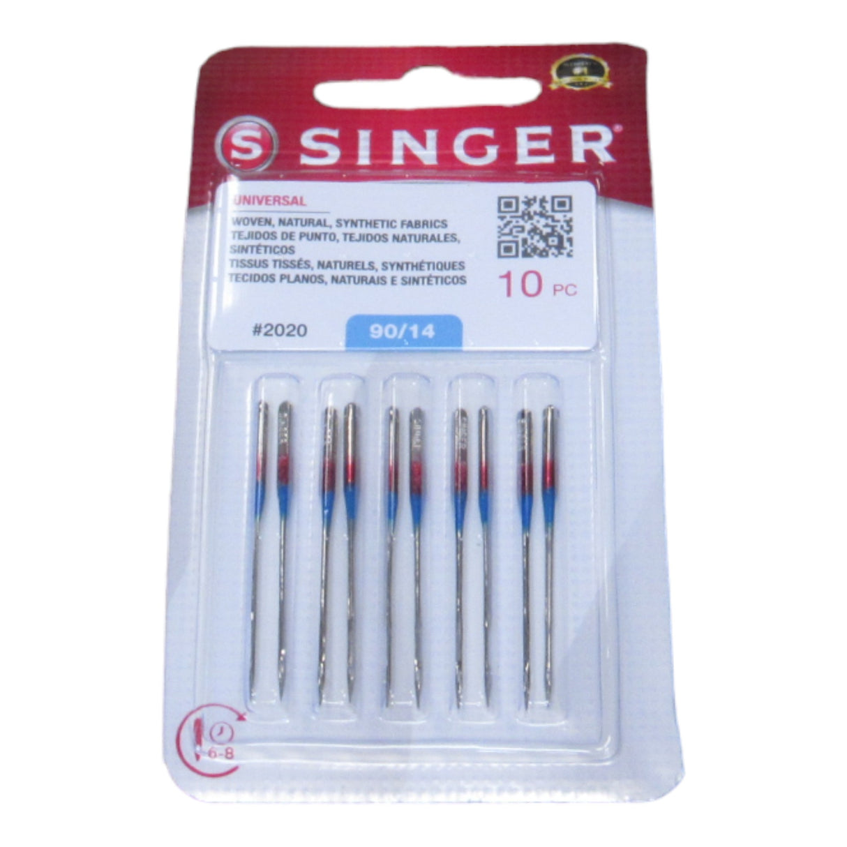Sewing Machine Needles - Singer Brand Red #2020 - Sharp Point 10 pack - Central Michigan Sewing Supplies