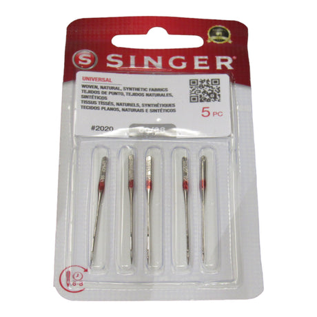 Sewing Machine Needles - Singer Brand Red #2020 - Sharp Point 5 pack - Central Michigan Sewing Supplies