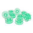 10 Plastic Green Economy Bobbins- Viking Part # 4123078-G - Central Michigan Sewing Supplies