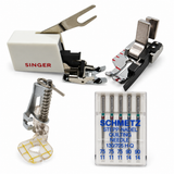 Singer Low Shank Premium Quilting Kit – Walking Foot, 1/4" Guide Foot, Darning Foot & Needles