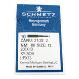 Schmetz Needles 10 Pack 206x13 Available in Size 12 & 14