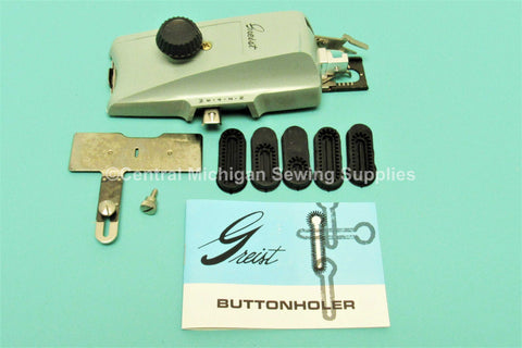 Greist Buttonholer Attachment - Fits Singer Slant Needle Machines - Central Michigan Sewing Supplies