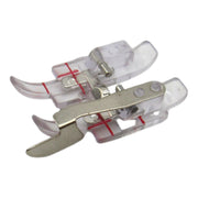 1/4-inch Plastic Foot with Metal Guide Snap On - Pfaff Part # 820881096 - Central Michigan Sewing Supplies
