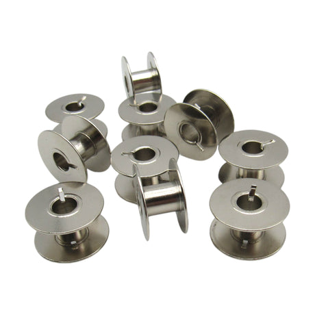 Bernina Necchi Metal Bobbins (10-Pack) - No Holes - Part # 530761 - Central Michigan Sewing Supplies