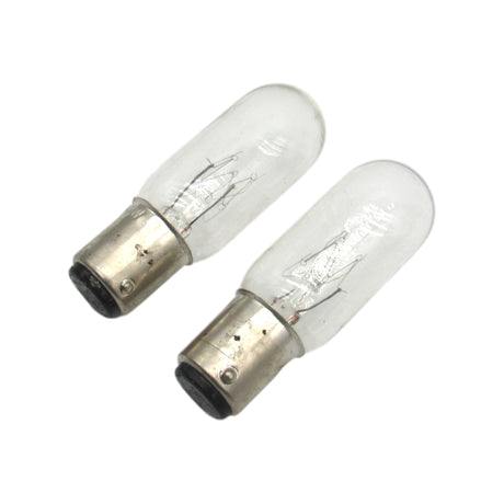 15W 120V Push-In Light Bulbs for Elna Sewing Machines - Part #444100 (2-Pack)