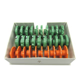 Vintage Kenmore Model 158.1980 Pattern Cams Set - 30pc Green & Orange with Magnetic Cams - Central Michigan Sewing Supplies