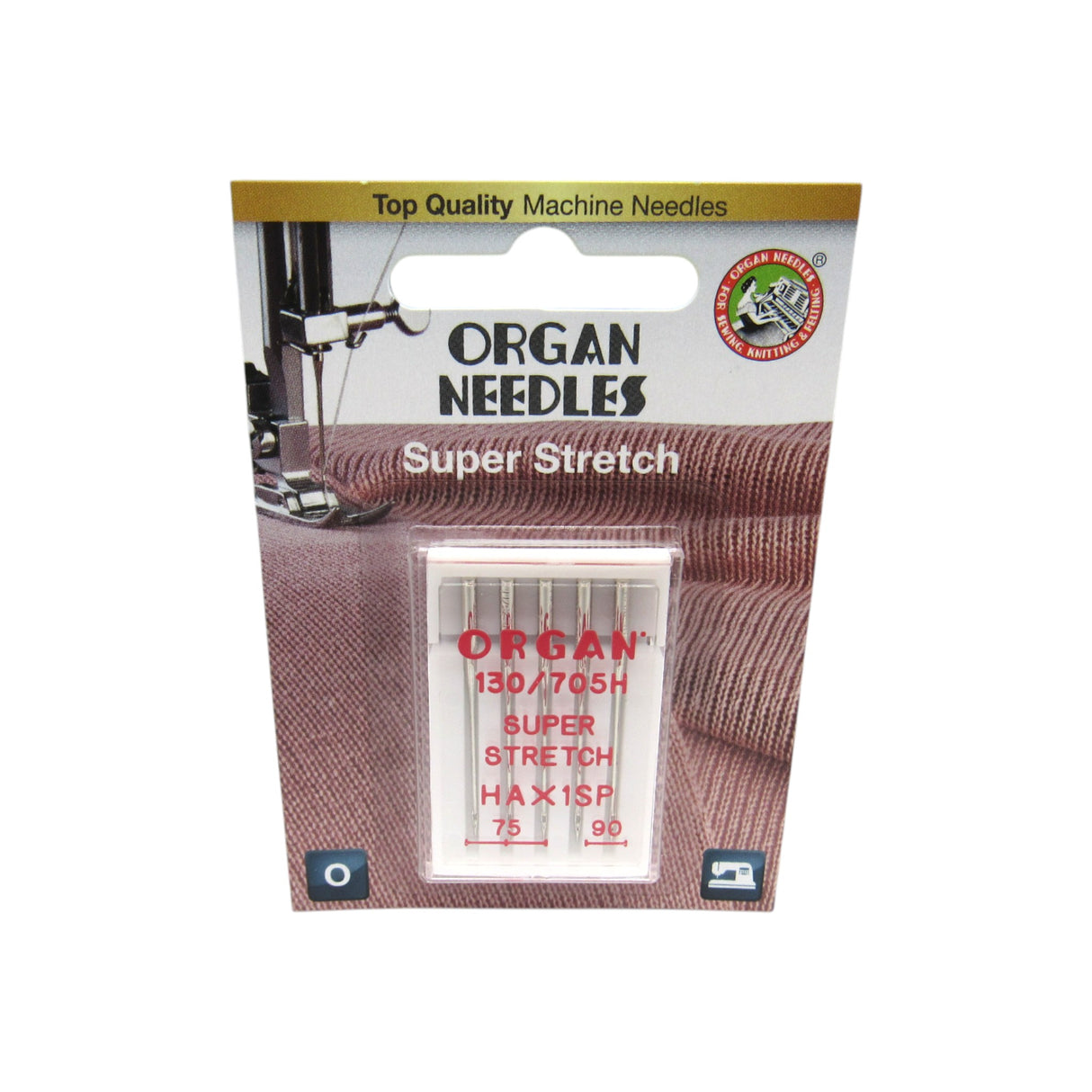 Organ Super Stretch Needles 15x1SP - 5 Pack - Central Michigan Sewing Supplies